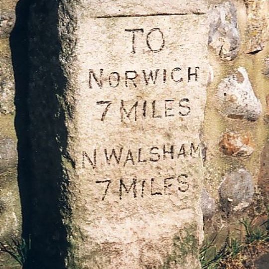 Milestone, High Street, by No. 28