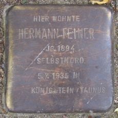 Stolperstein à la mémoire de Hermann Feiner