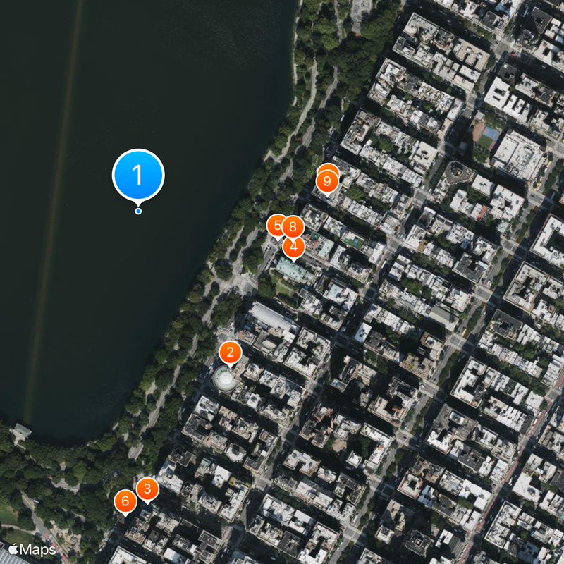 Jacqueline Kennedy Onassis Reservoir Map