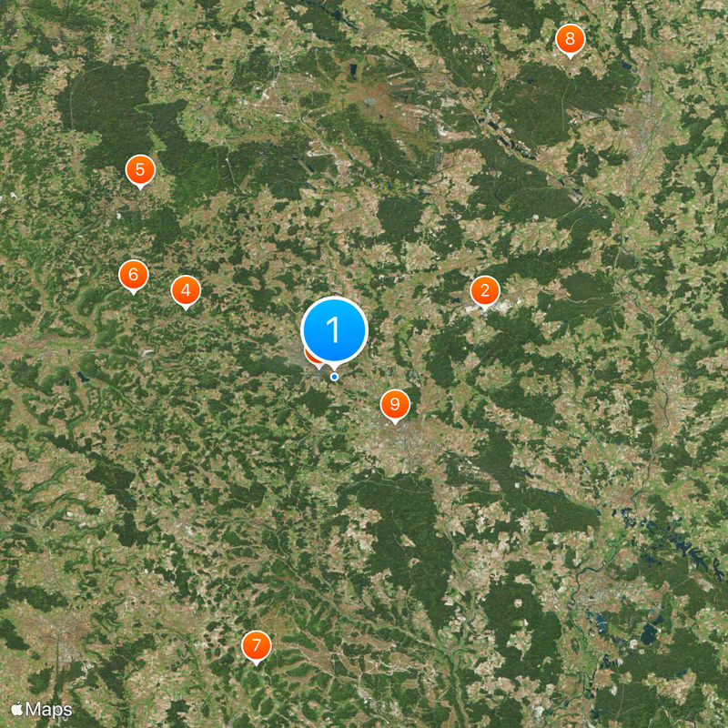 Arrondissement d'Amberg-Sulzbach Carte