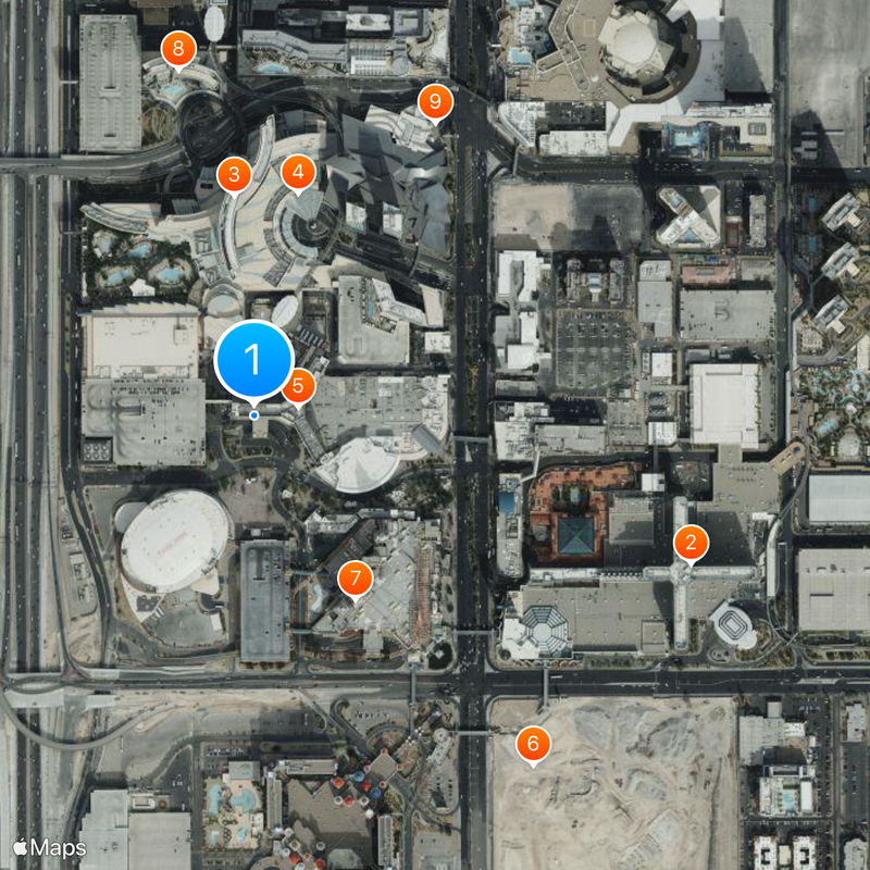 Park MGM Las Vegas Map