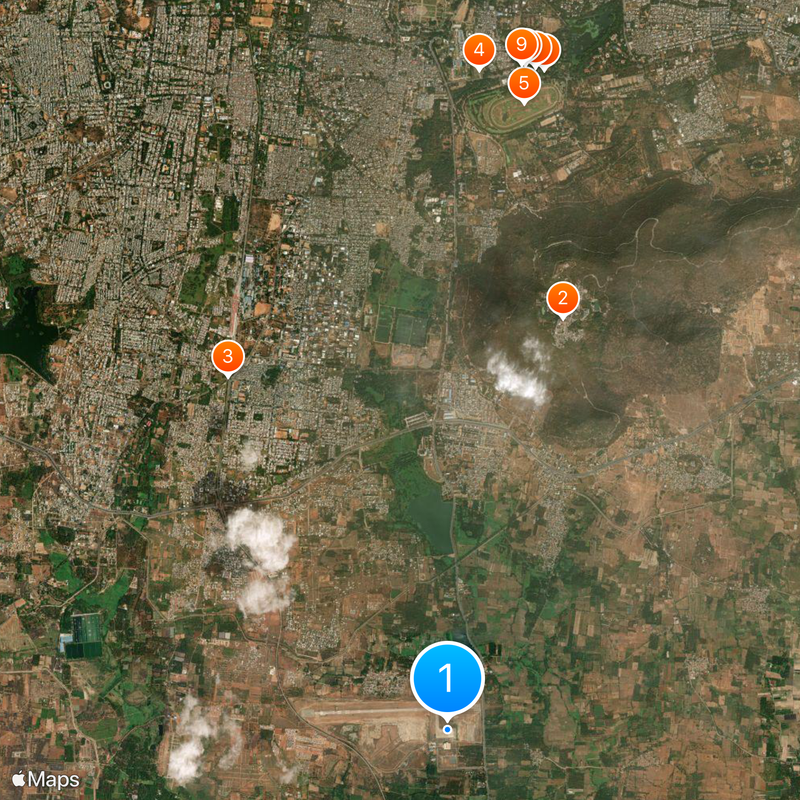 Mysuru Airport Map