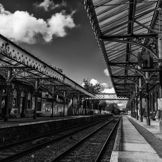 Hale Station, West Platform Building, Canopy And Signal Box