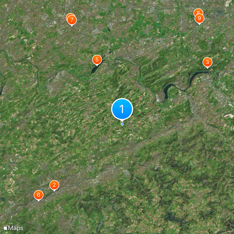 Circondario dell'Ennepe-Ruhr Mappa