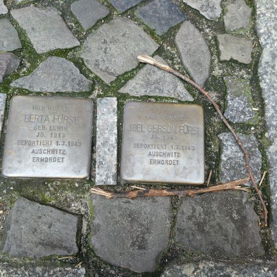 Stolperstein à la mémoire de Joel Gerson Fürst