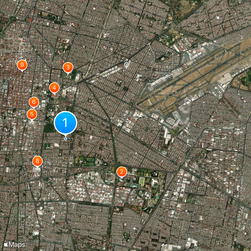 Venustiano Carranza Mappa