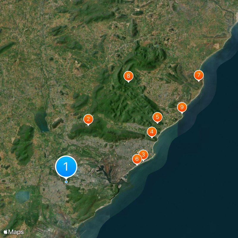 District de Visakhapatnam Carte