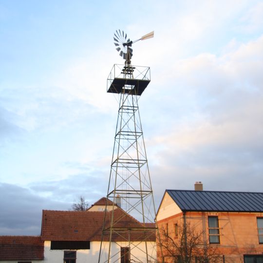 Větrné čerpadlo v Chlumu