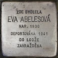 Stolperstein à la mémoire d’Eva Abelesová