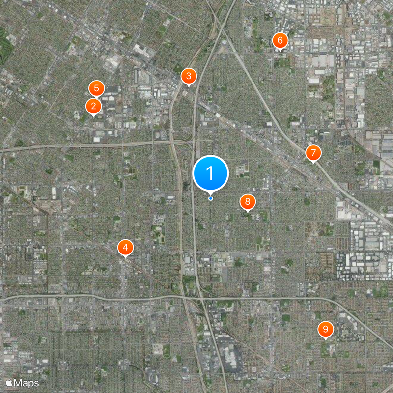 Area code 562 Map