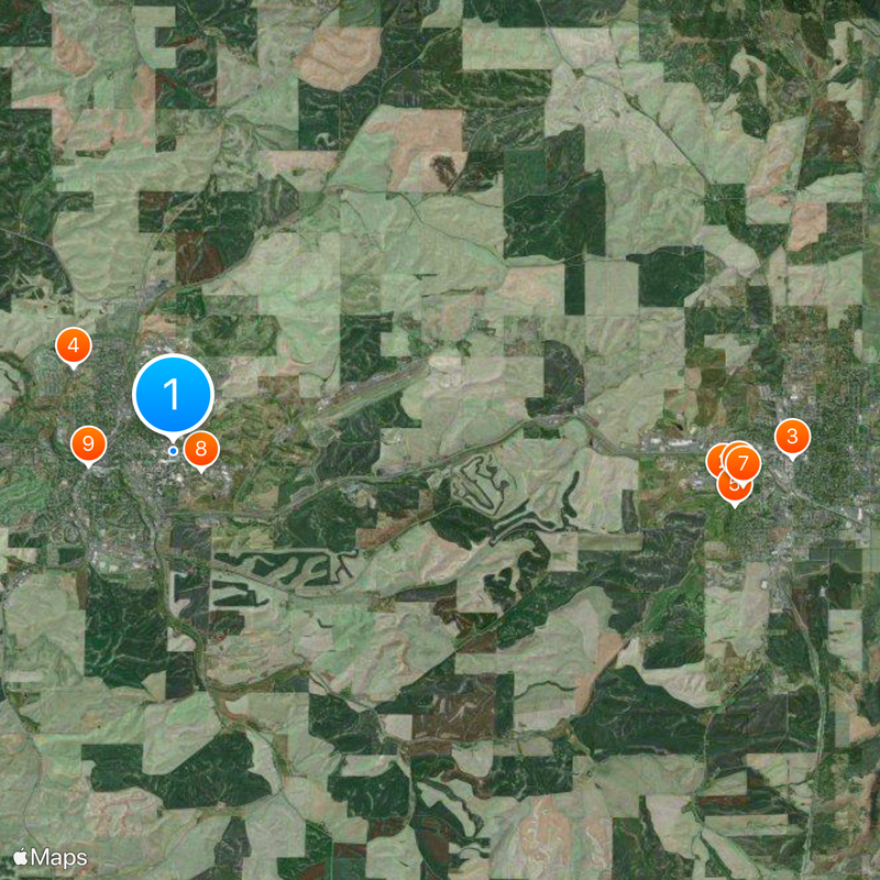 Martin Stadium Carte