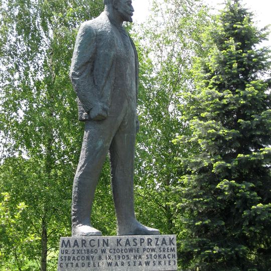 Pomnik Marcina Kasprzaka w Czołowie