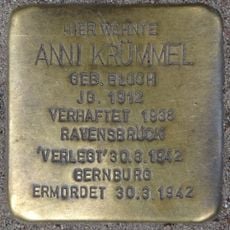 Stolperstein dedicated to Anni Krümmel