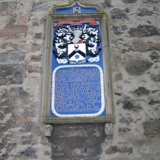 Commemorative plaque to Henry Scougal