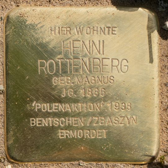 Stolperstein en memoria de Henni Rottenberg