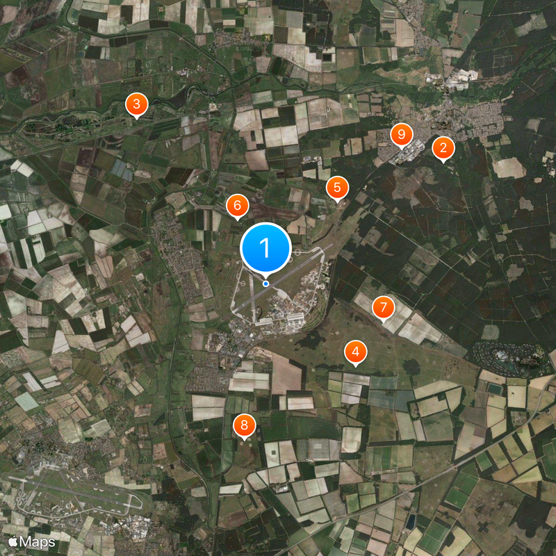 RAF Lakenheath Map