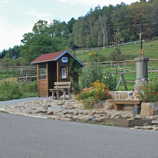 Kříž u Nové Vsi nedaleko Bystřice