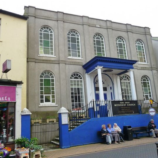 Methodist Church Including Front Steps And Railings