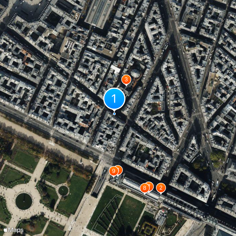 Rue Saint-Honoré Map
