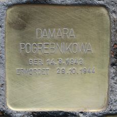 Stolperstein dedicated to Damara Pogrebnikowa