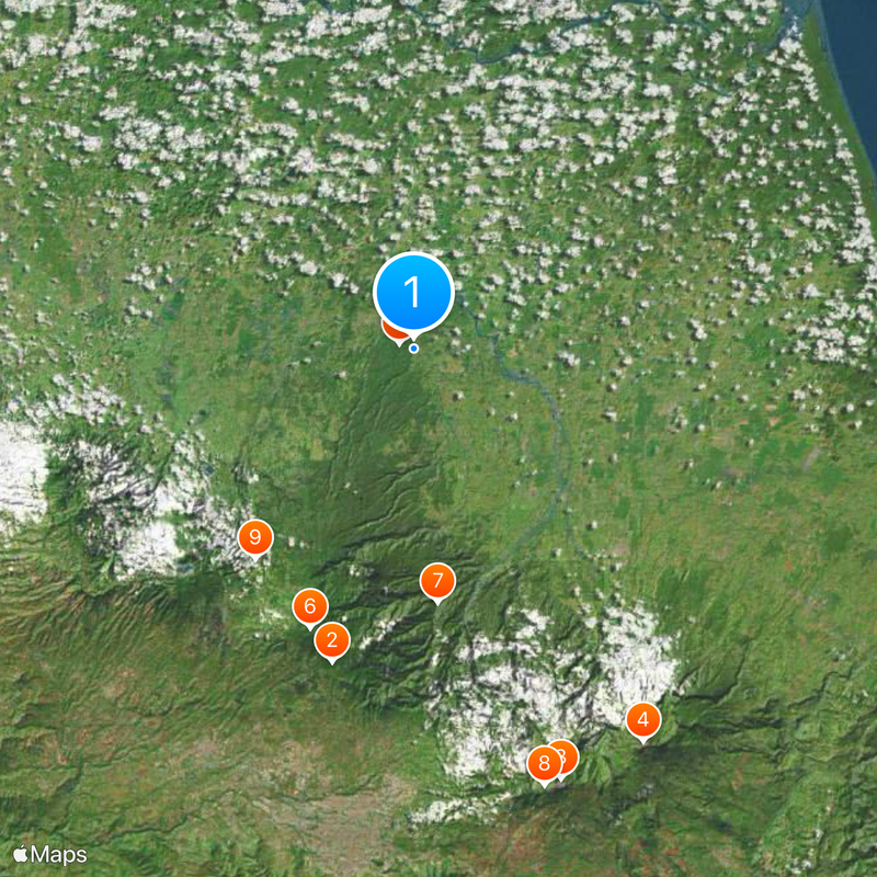 Provincia de Heredia Mapa