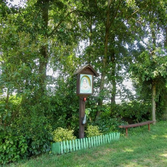 Dřevěná boží muka na okraji Strukova