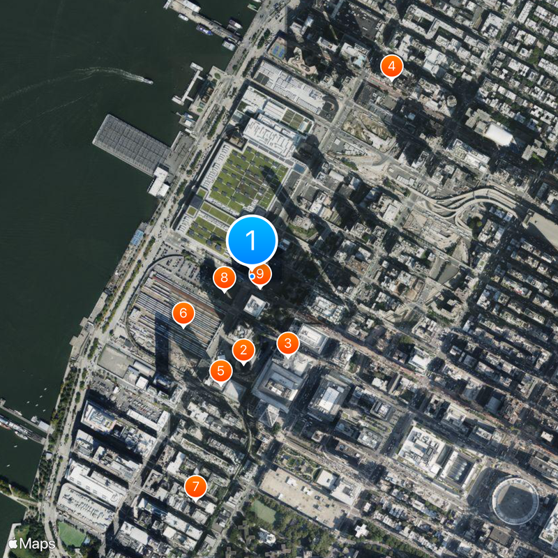 34th Street–Hudson Yards Map