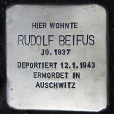 Stolperstein dedicated to Rudolf Beifus
