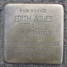 Stolperstein en memoria de Edith Agnes Strauß