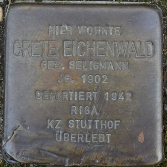 Stolperstein für Grete Eichenwald