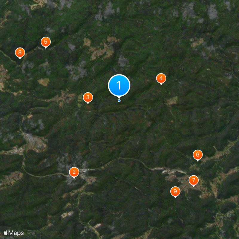 Quellgebiet der Wieslauter Mapa
