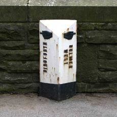 Milepost In Centre Of Birdforth Bridge