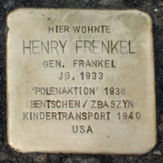 Stolperstein für Henry Frenkel