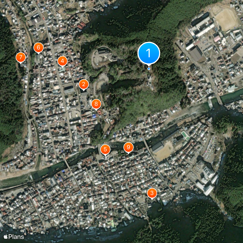 Castillo Gujō Hachiman Mapa