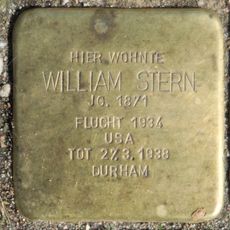 Stolperstein dedicated to William Stern