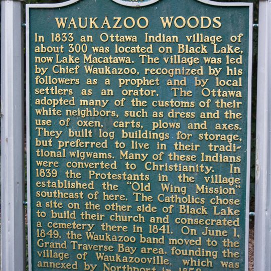 Waukazoo Woods Historical Marker