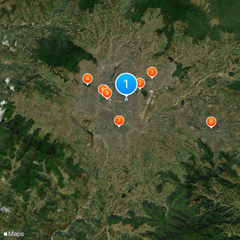 Distrito de Katmandú Mapa