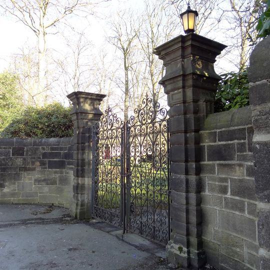 Wall, Gate Piers And Gates To Carr Manor House