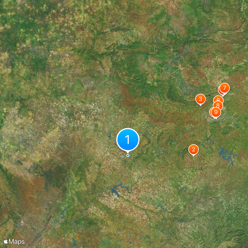 Province du Nord-Ouest Carte