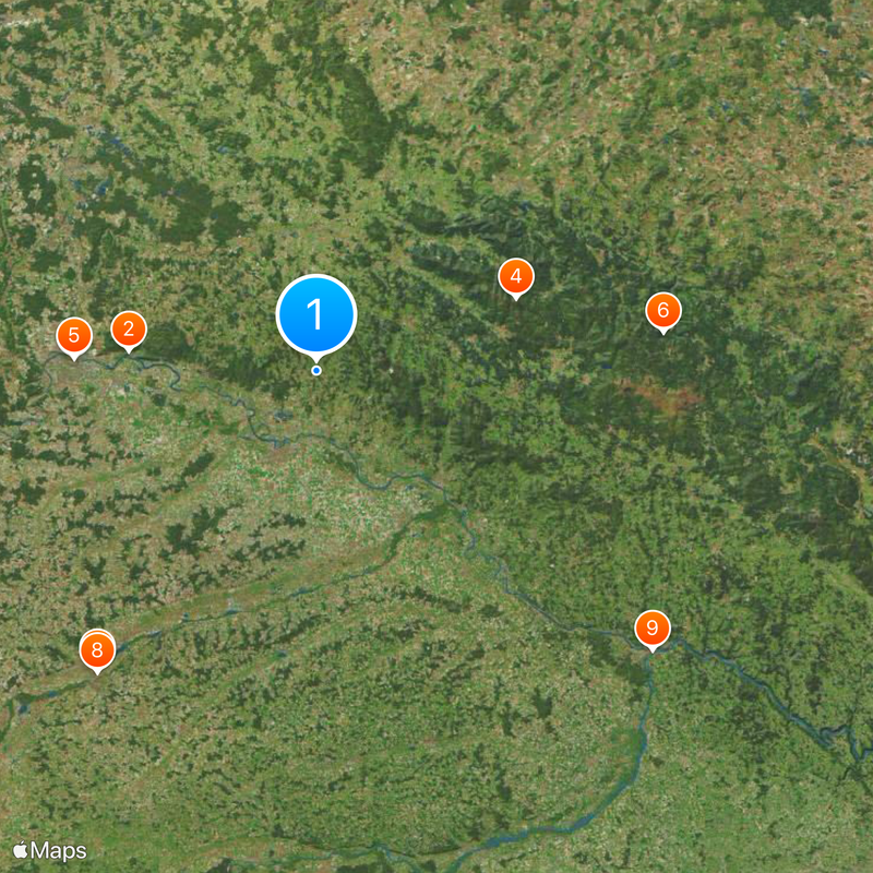 Bavarian Forest Map