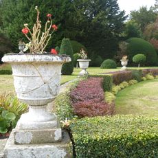 Terrace Wall Steps And Urns In The Italian Garden North West Of Belton House