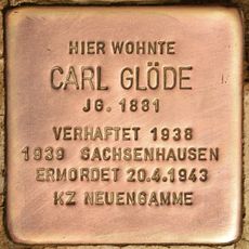 Stolperstein en memoria de Carl Glöde
