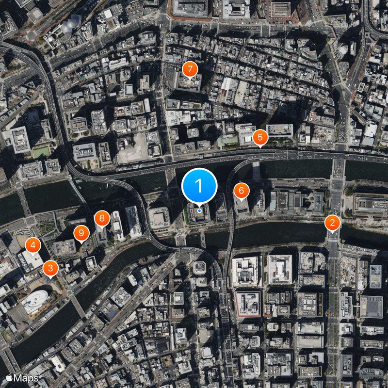 Nakanoshima Festival Tower Mappa