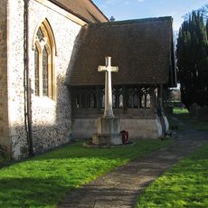 Pampisford War Memorial in Churchyard West of South Porch
