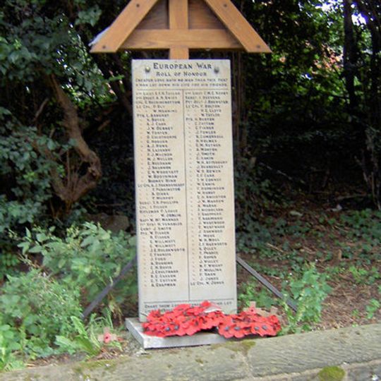 Middlewood Hall WWI Memorial, Darfield, South Yorkshire