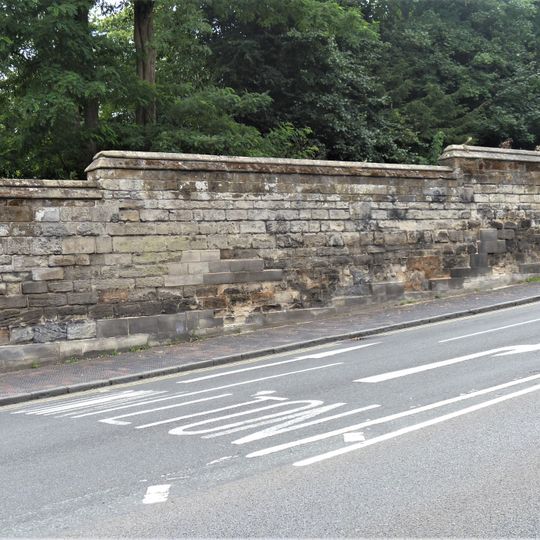 Portion Of Boundary Wall To Grounds Of Warwick Castle Abutting Castle Hill And East Part Of Castle Lane
