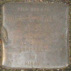 Stolperstein dedicated to Edgar Ephraim Hirsch