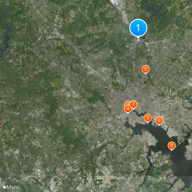 Hrabstwo Baltimore Mapa