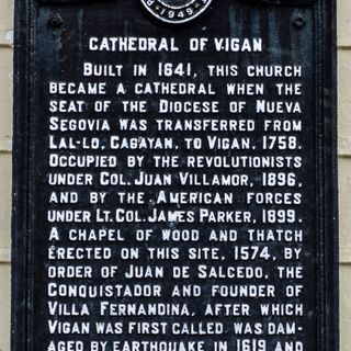 Cathedral of Vigan historical marker