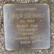 Stolperstein dedicated to Paula Steinhof